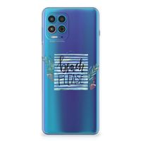 Motorola Moto G100 Telefoonhoesje met Naam Boho Beach