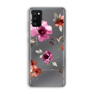 Geschilderde bloemen: Samsung Galaxy A41 Transparant Hoesje