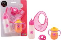 Johntoy Baby rose poppenspeelset etenstijd