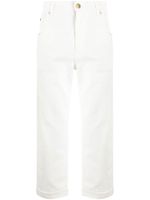 ETRO pantalon en coton à broderies - Blanc