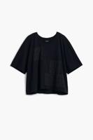 Effen T-shirt details - BLACK - M