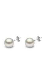 Yoko London puces d'oreilles Classic 11 mm en or blanc 18ct serties de perles de mer du sud - Argent