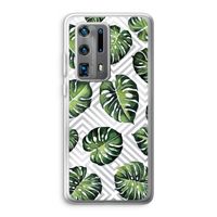 Geometrische jungle: Huawei P40 Pro Plus Transparant Hoesje
