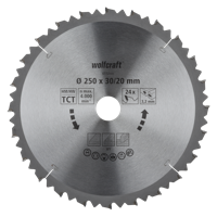 Wolfcraft Kap- en verstekzaagblad | HM | 24 Zähne | Ø250mm | 1 stuk - 6552000