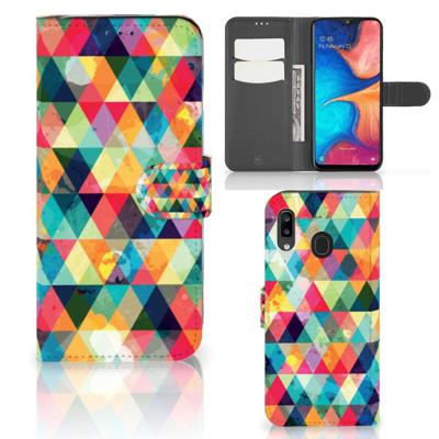 Samsung Galaxy A30 | Telefoon Hoesje | Geruit