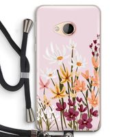Painted wildflowers: HTC U Play Transparant Hoesje met koord