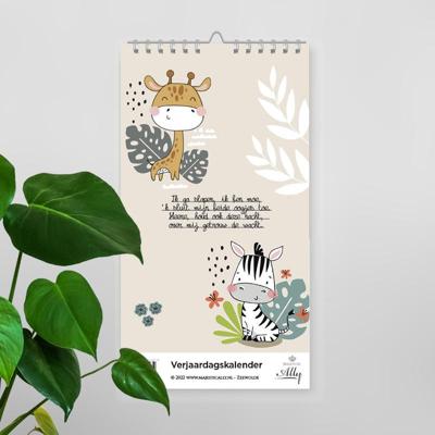 Verjaardagskalender &apos;Ik ga slapen, ik ben moe&apos; (Kalender)