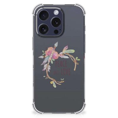 iPhone 16 Pro Max Stevig | Bumper Hoesje | Boho Text