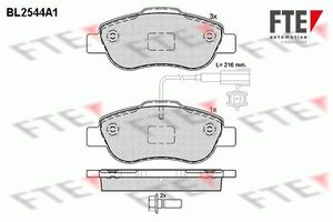 Remblokken set BL2544A1