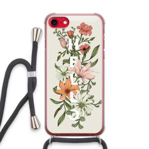 Hello bloemen: iPhone SE 2020 Transparant Hoesje met koord