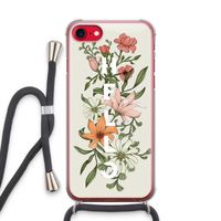 Hello bloemen: iPhone SE 2020 Transparant Hoesje met koord