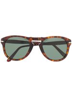 Persol lunettes de soleil à effet écaille de tortue - Marron