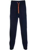 Brunello Cucinelli pantalon de jogging à design nervuré - Bleu