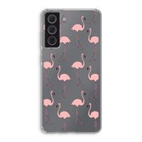 Anything Flamingoes: Samsung Galaxy S21 FE Transparant Hoesje