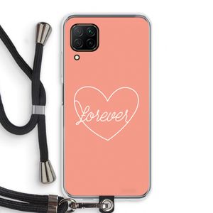Forever heart: Huawei P40 Lite Transparant Hoesje met koord