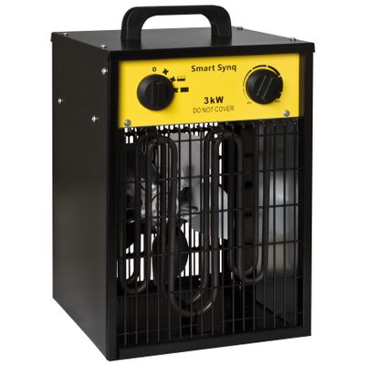 Ventilatorkachel 3000W 230V staand met thermostaat trappenloos