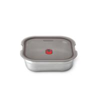 Zwart+Blum Stalen Voedselbox Vierkant - 195x189x58mm - Grijs/Rood