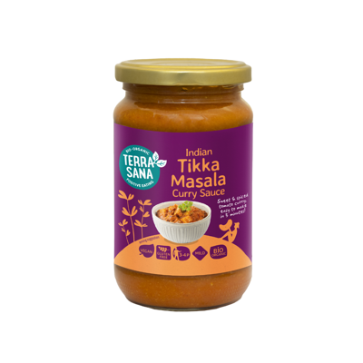 Terrasana Tikka masala curry saus 350 gram