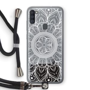 Roses Are Red: Samsung Galaxy A11 Transparant Hoesje met koord