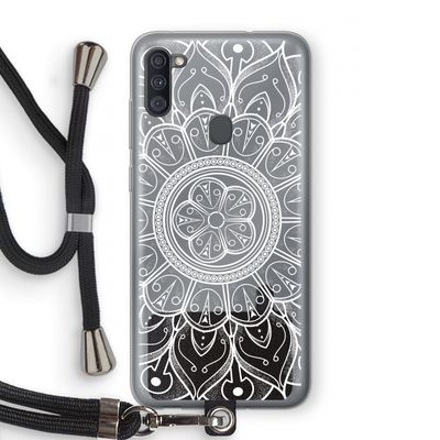 Roses Are Red: Samsung Galaxy A11 Transparant Hoesje met koord