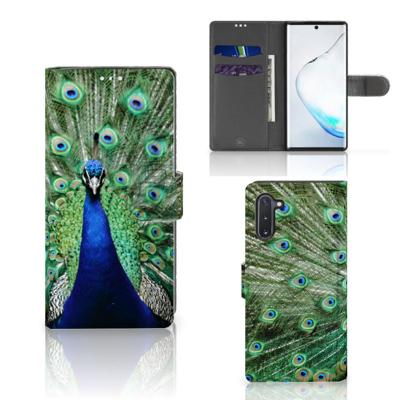 Samsung Galaxy Note 10 | Telefoonhoesje | Met pasjeshouder | Pauw