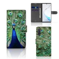 Samsung Galaxy Note 10 | Telefoonhoesje | Met pasjeshouder | Pauw