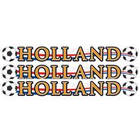 3x Holland voetbal slinger/ bannier karton 115x12 cm - Oranje versiering raam - Feestslingers - thumbnail