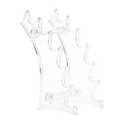 Pen houders Make-up borstel oogschaduw potlood pen display stand 6 kamers rack Bureau Organizer briefpapier (duidelijk)