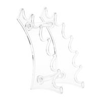Pen houders Make-up borstel oogschaduw potlood pen display stand 6 kamers rack Bureau Organizer briefpapier (duidelijk)