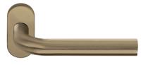 Formani Basics LB3-19B32 deurkruk dubbel geveerd op ovale rozet - PVD licht brons