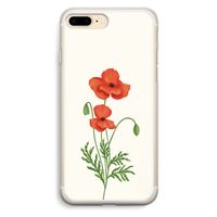 Red poppy: iPhone 7 Plus Transparant Hoesje