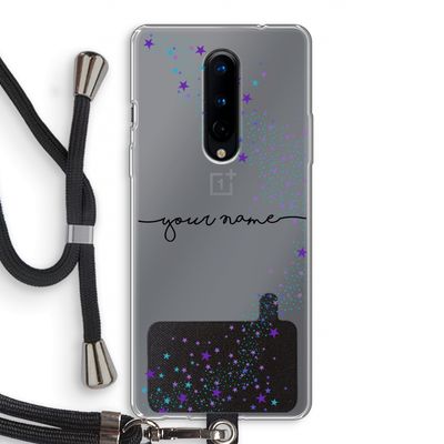 Sterren: OnePlus 8 Transparant Hoesje met koord