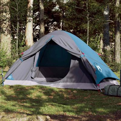 VidaXL Koepeltent 4-persoons waterdicht blauw