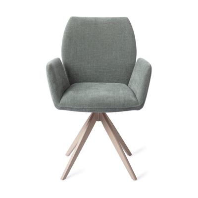 Jesper Home Misaki eetkamerstoel Breezy Blue turn beige