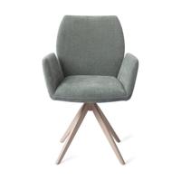 Jesper Home Misaki eetkamerstoel Breezy Blue turn beige