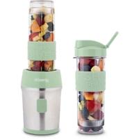 Miniblender - SMOO18 - 300 W - 570 ml - Pastelgroen - 2 flessen inbegrepen