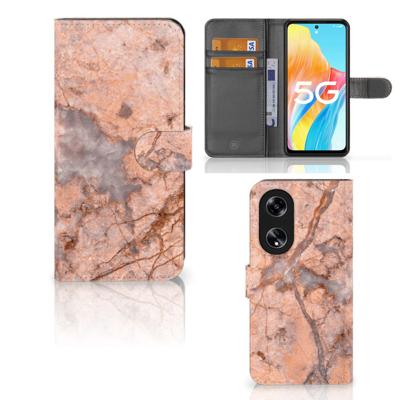 OPPO Reno8 T 5G | Bookcase | Marmer Oranje
