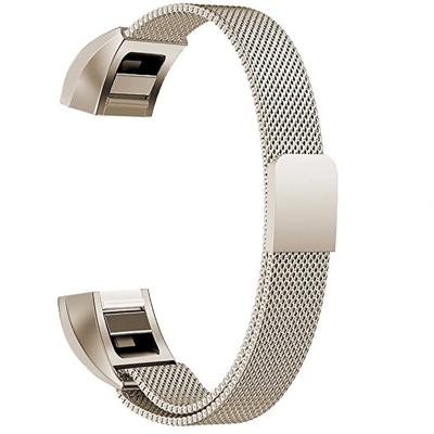 RVS magneet polsband voor FITBIT Alta grootte: klein 130-170mm (Champagne goud)