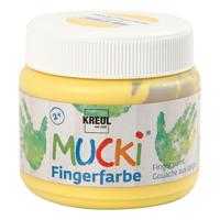 Creativ Company Mucki Vingerverf Geel, 150ml - thumbnail