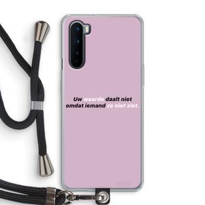 uw waarde daalt niet: OnePlus Nord Transparant Hoesje met koord