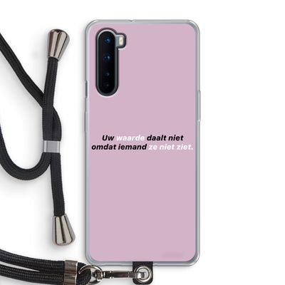 uw waarde daalt niet: OnePlus Nord Transparant Hoesje met koord