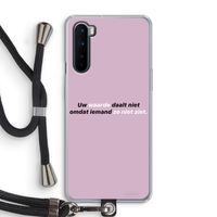 uw waarde daalt niet: OnePlus Nord Transparant Hoesje met koord