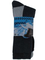 Gevavi Workwear GW83 Thermo Sokken 3 Paar - Grijs/Zwart - thumbnail