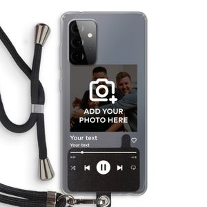Music Player: Samsung Galaxy A72 5G Transparant Hoesje met koord