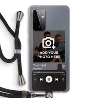 Music Player: Samsung Galaxy A72 5G Transparant Hoesje met koord Music Player: Samsung Galaxy A72 5G Transparant Hoesje met koord