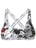 Amir Slama embroidered bikini top - Blanc - thumbnail