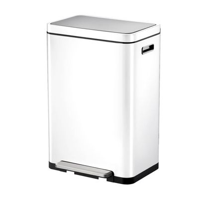 EKO - X-Cube pedaalemmer 45 ltr, EKO - Steel Stainless steel Polypropylene - wit, mat RVS EKO - X-Cube pedaalemmer 45 ltr, EKO - Steel Stainless steel Polypropylene - wit, mat RVS