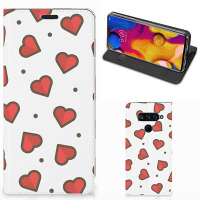 LG V40 Thinq | Hoesje met Magneet | Hearts