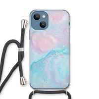 Fantasie pastel: iPhone 13 mini Transparant Hoesje met koord