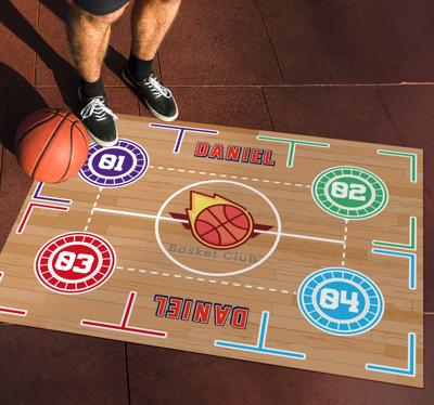 Basketbal training Rechthoekig vinyl tapijt